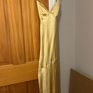 Luxurious Gold Maxi Dress